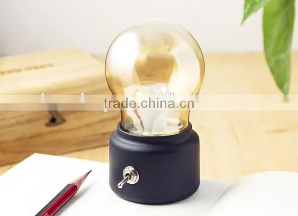 England Style Retro Bulb Light, LED Charge Table Lamp Night Lamp photo-3