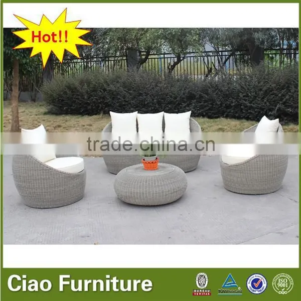 Garden Furniture Outdoor Rattan Outdoor Egg Sofa Set photo-3