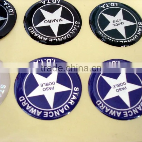 Top Quality Environmental Clear Epoxy Resin Sticker photo-2