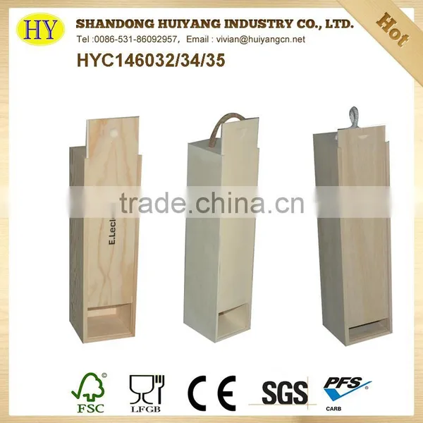 Unfinished Factory Wholesale Wood Wine Box photo-2