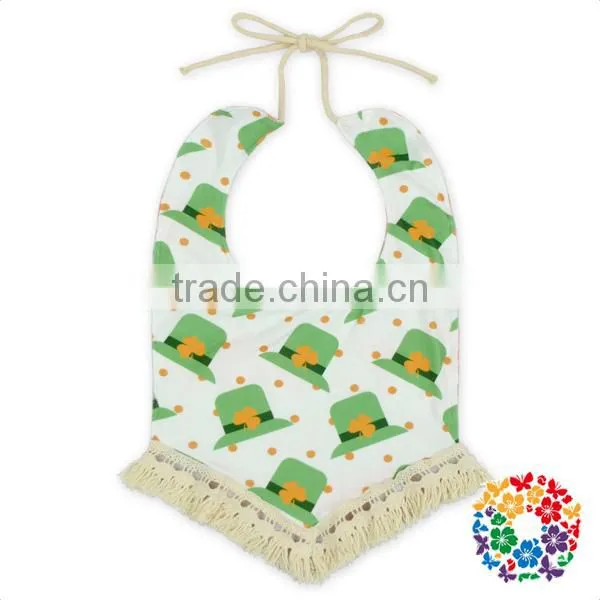 Wholesale Print Tassel Cheap Baby Bandana Bibs 100% Organic Cotton Baby Bibs photo-5