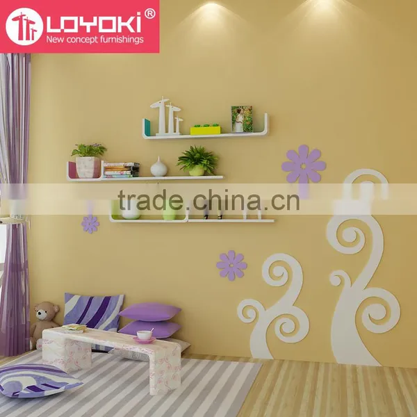 Original Design Home Accessories 3d Wall Decoration Wall Sticker Creative Wood Flower Wall Murals Home Decor photo-3