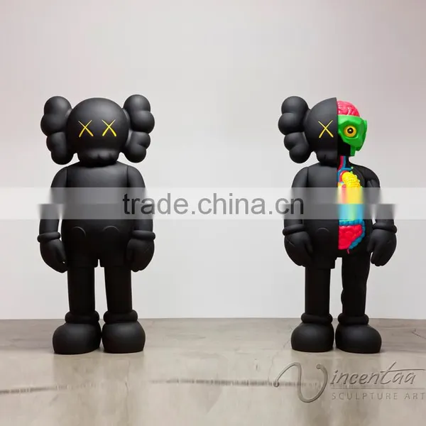 Whoelsale Outdoor Decoration Resin Craft Fiberglass Kaws Companion photo-6