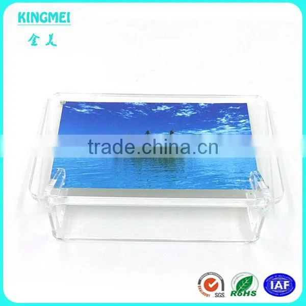 KM-VP11 Factory Wholesale Custom Shape Acrylic Photo Frame New Mosaic L Shape Tawny Frame photo-5