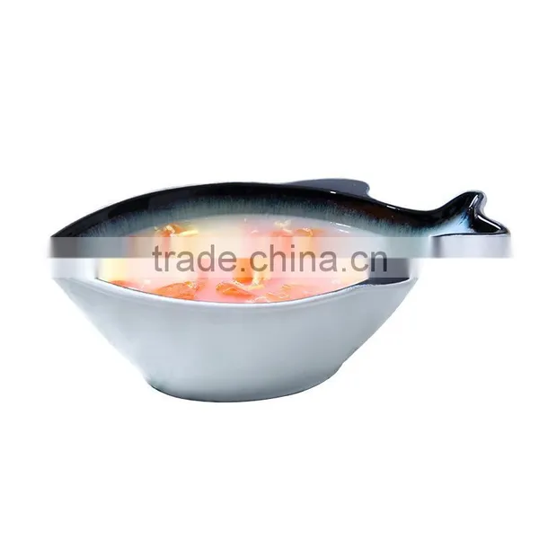 26cm 10" Fish Shaped Soup Bowl photo-3