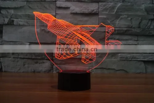 Touch Switch LED Light Home Decor Boys Gift 3D Vision Night Lamp photo-4