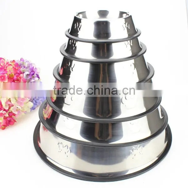 Eco-friendly Cheap Price Durable Dog Bowls Stainless Steel Feeders photo-2