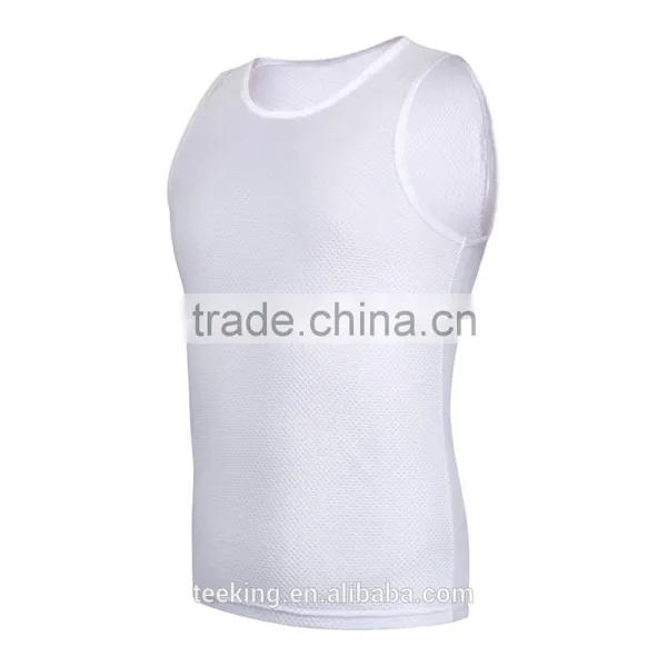 Custom White Dry Fit Running Singlet photo-2