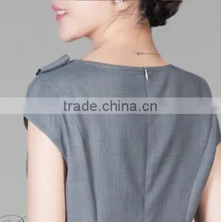 2016 New Summer Professional Corset Short Sleeve Formal Wrap Skirt for Women Office Ladies photo-5