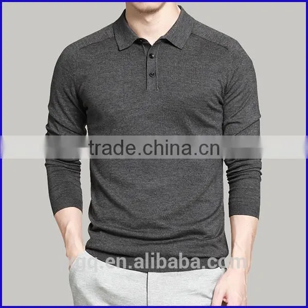 New Design Cheap Long Sleeve Polo Shirts for Men Polo Blank Wholesale Mens Polo T-shirt