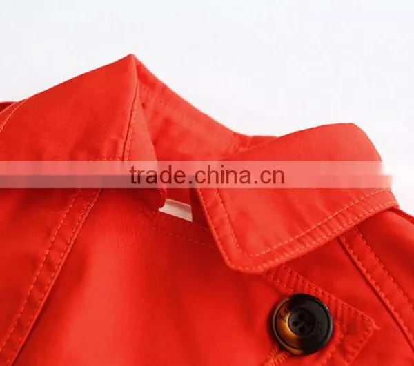 Fall 2016 Childrens Korean Fashion Clothing Long-sleeve Cotton Trench Coat photo-3