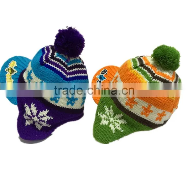 2016 New Fashion Winter Warm Soft Double Layer Knitted Ladies Hats Majored Factory photo-6