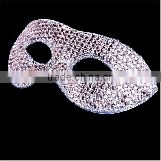 Indian Mask Long Chicken Tail Feather Ball Mask Blue Flower Mask for Sale 2016 photo-2