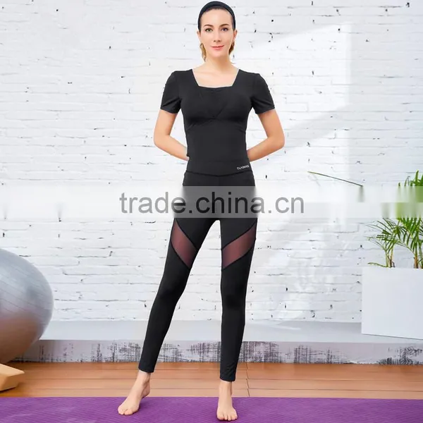 Factory Custom Logo Yoga Clothing Polyester Spandex Mixed Ladies Jumpsuit Yoga
