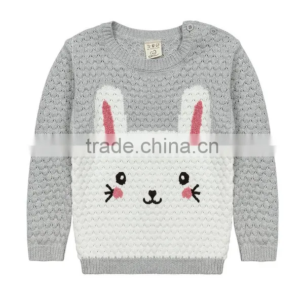 S17694A Cute Children Pullover Sweater With Embroidery Pattern photo-4