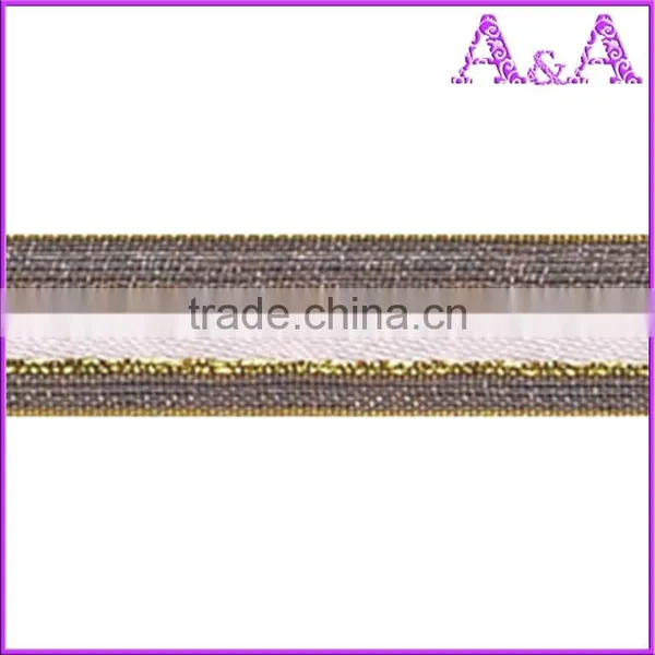 Golden Metallic Organza Ribbon photo-4
