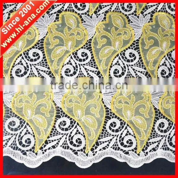 Cord Guipure Lace Fabric Wholesale,african Lace Fabrics,chemical Lace Embroidery Fabric photo-4