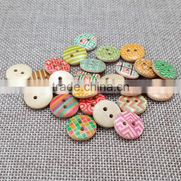 Bread Wood Button With Two-hole Button photo-3