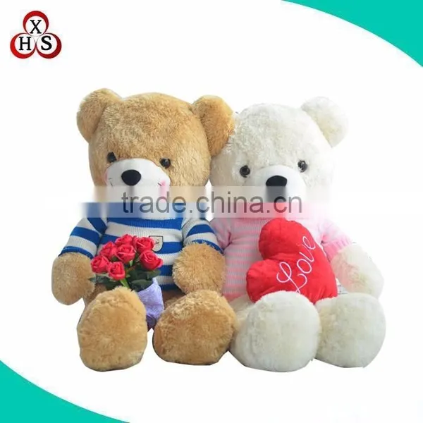 Customized Cute Stuffed Valentine Bear Plush for Girls photo-4