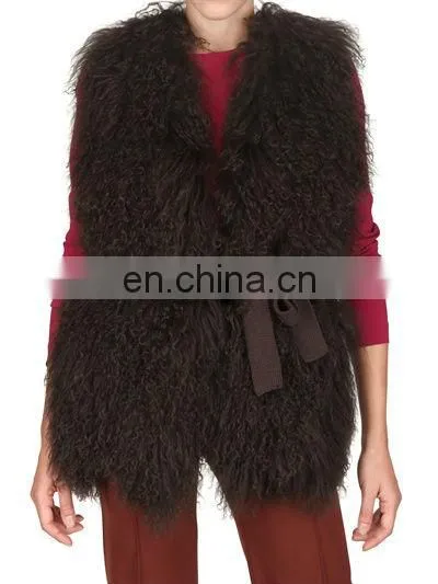 mongolian lamb fur vest /#00V17