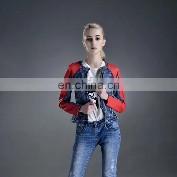 New Style Women Short Jacket Used PU Leather Fashion Jacket