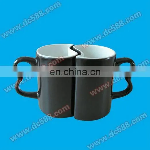Lovers Couple Sublimation Color Changing Mugs With Coating for Sublimation Printing