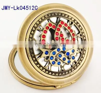 3D Hollow Decoration Antique Metal Make-up Mirror photo-2