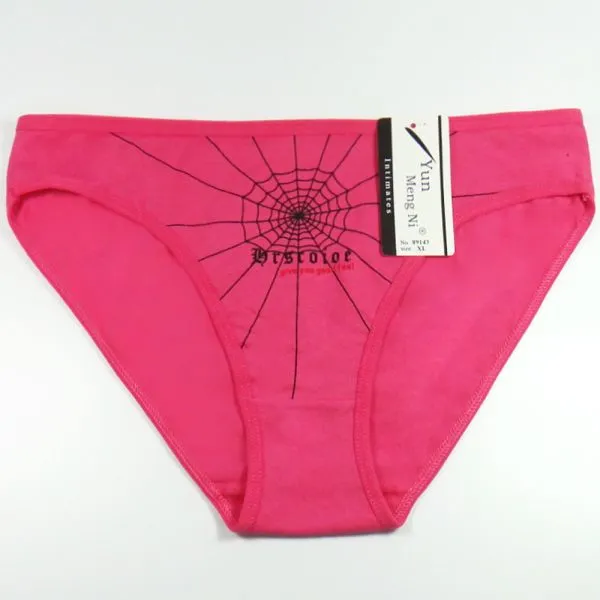 Yun Meng Ni Sexy Underwear Fancy Printed Lady Briefs Breathable Cotton Panties For Women photo-5