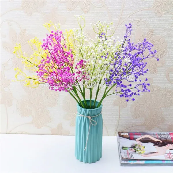 Factory Wholesale Bridal Bouquet Beautiful Artificial Single Stem Gypsophila Flower For Wedding Decoration