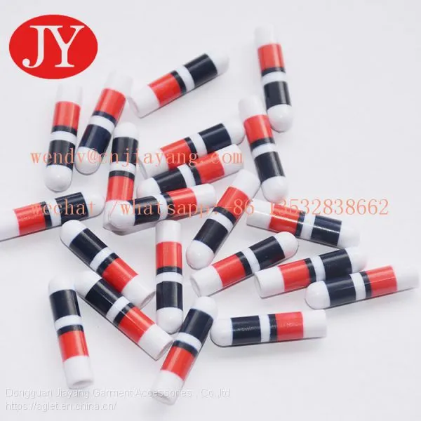 Jiayang Golden Drawsting ABS Shoelace Tip Plastic Shoelace Aglet Round photo-3
