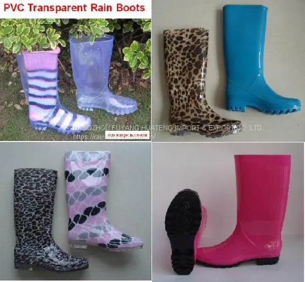 Waterproof Women Transparent Rain Boots,New Fashion Women Rain Boots,Popular Style Lady PVC Boots,Cheap Ladies Rain Boots photo-4