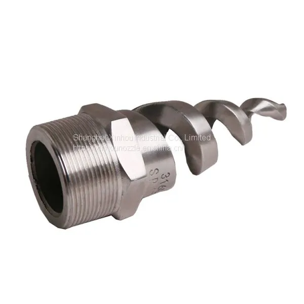 Stainless Steel Marine Tower Cooling Cleaning Fire-protection Full Cone Water Jet Sprinkler Spiral Spray Nozzle photo-3