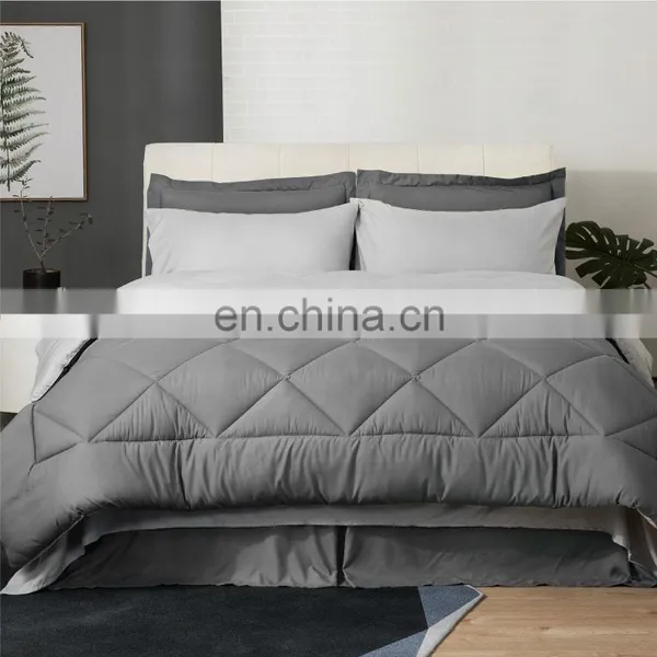 Distinctive 100% Polyester Anti Wrinkle Fade Resistant Quilt Comforter Set photo-3