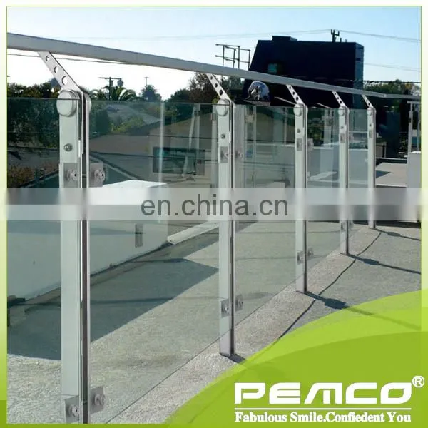 China Wholesale Flooring Frameless Railing Stainless Steel Glass Balustrade photo-6