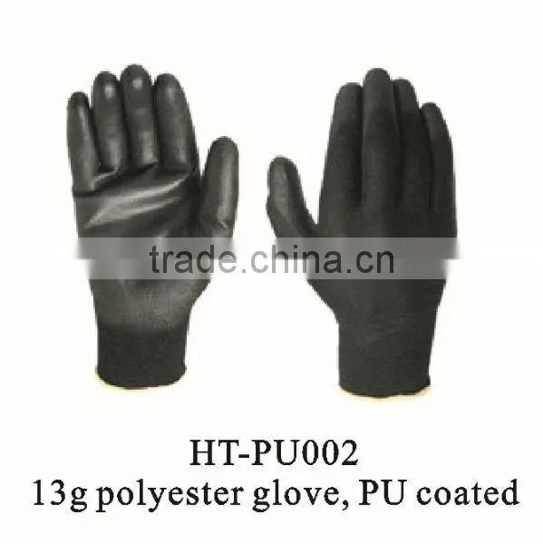 Wholesale PU Gloves/ PU Coated Nylon Garden Glove/PU Coating Safety Working Glove