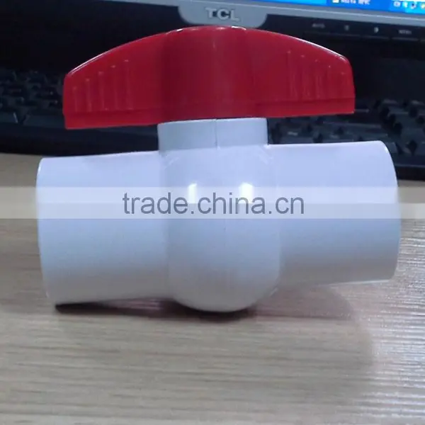 Compact White Upvc Ball Valve SOCKET/THREAD Style photo-5