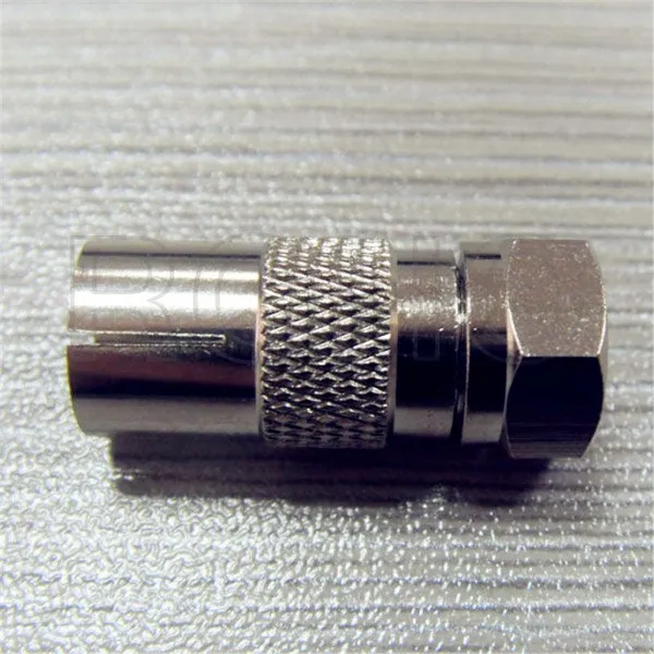 Straight RG6 Compression RF Coaxial F Connectors for Coaxial Cable photo-3
