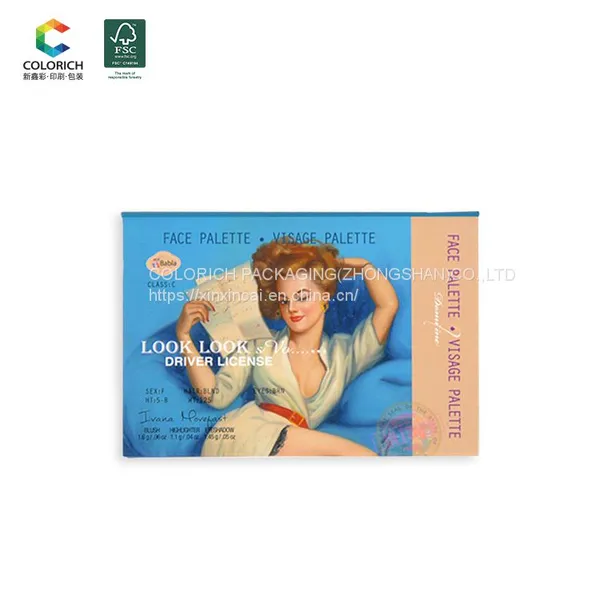 Custom Palette Design Empty Magnetic Eyeshadow Palette Eyeshadow Packaging Paper Cardboard Dry Acrylic Eyeshadow Palette photo-3
