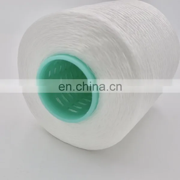 100% Polyester Nylon6 Nylon 66 High Tenacity Raw White Sewing Thread for Leather Products 420/3 photo-2