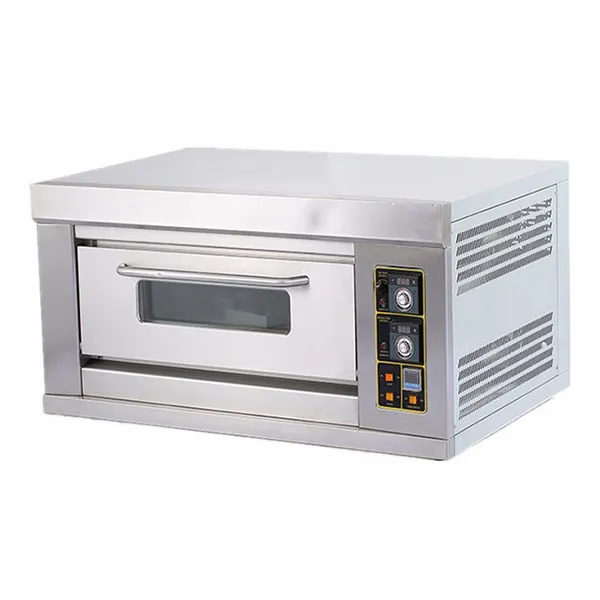 1 Deck 1 Trays Commercial Kitchen Gas Oven Bakery Machine Equipment Baking Oven Bread Cake Deck Oven