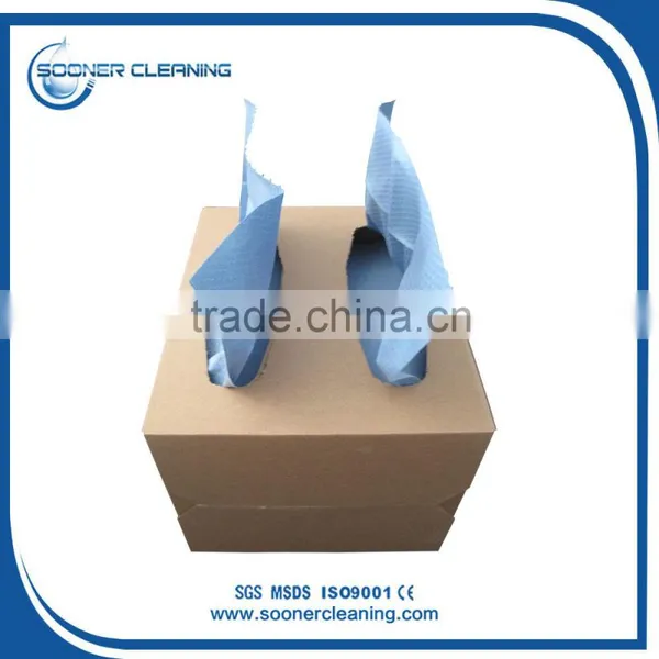 [Soonerclean] Embossed Bule Woodpulp Nonwoven for X80 Style photo-5