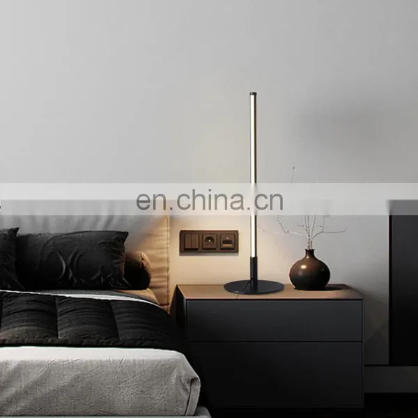 Home Decor Modern Luxury Bedside Acrylic Shade Metal Table Lamps Reading Lamps for Bedroom photo-3