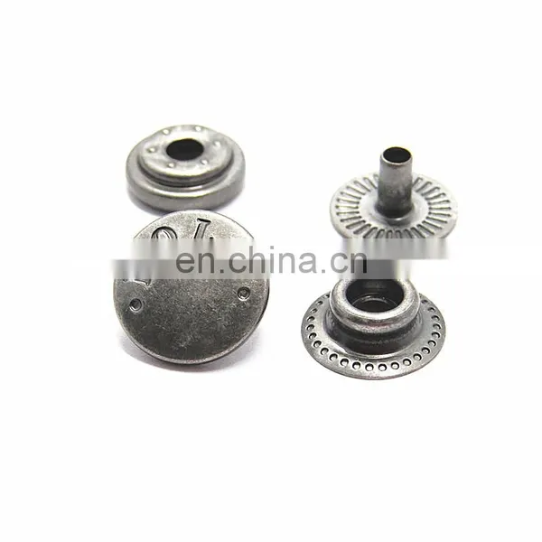 12.5mm Custom Brass Logo Factory Button photo-3