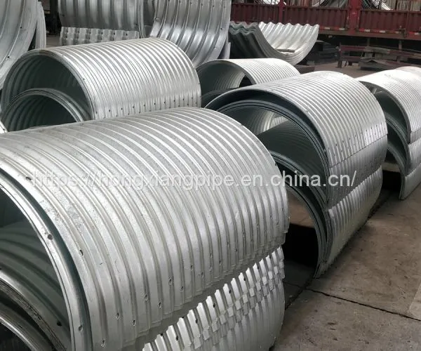 Corrugated Steel Tunnel Pipe Two Plates Assembled Corrugation Pipe