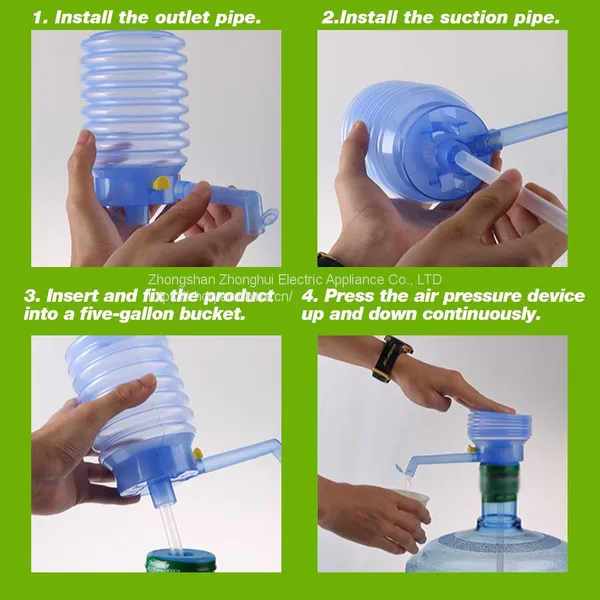 5 Gallon Bottle Plastic Drinking Water Pump Bagged photo-4