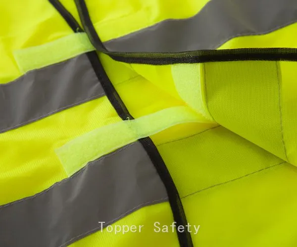 100% Polyester hi Visibility ENISO 20471 Reflective Vest photo-3
