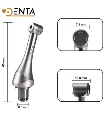 1:1 Mini Contra Angle 4 Keys Enlarger Head for Dental Electric Endo Motor Root Canal Motor Handpiece Compatiabe With Eighteeth