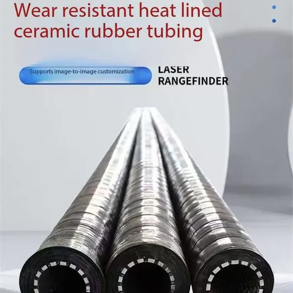Alumina Ceramic Tube High Hardness Insulation Ceramic Lined Rubber Hose photo-2