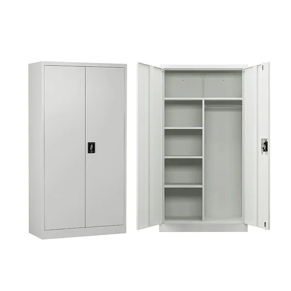 Wholesale Office Furniture Metal Cupboard Steel Wardrobe Clothes Cabinet