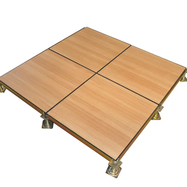 Anti-static Floor, Full Steel With Wood Grain Veneer and Cement Filling, 600*600*35 Computer Room Movable Floor photo-2
